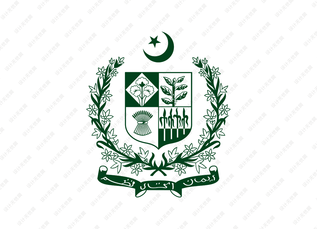 巴基斯坦国徽矢量高清素材下载