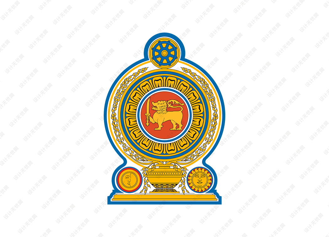 斯里兰卡国徽矢量高清素材下载