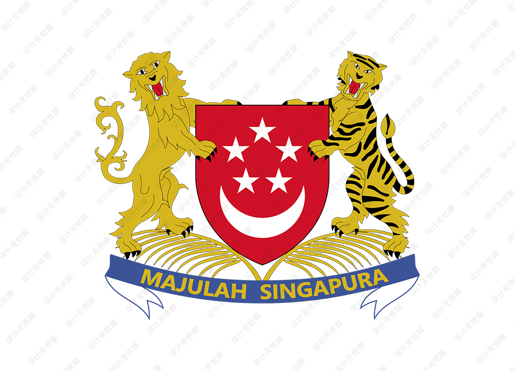 新加坡国徽矢量高清素材下载