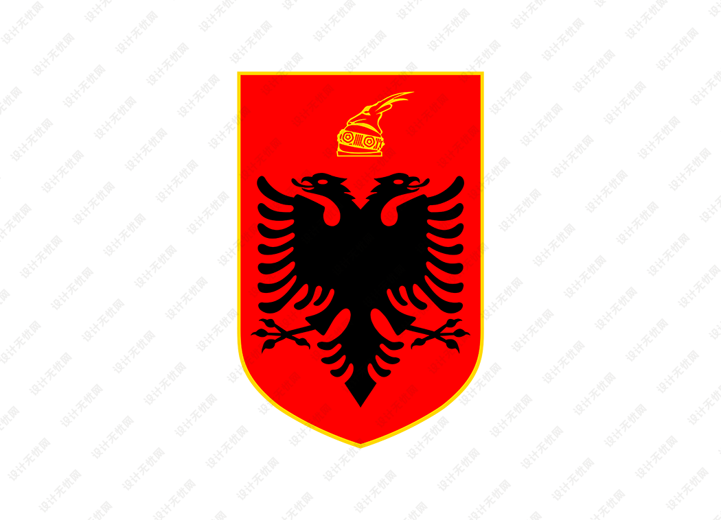 阿尔巴尼亚国徽矢量高清素材下载