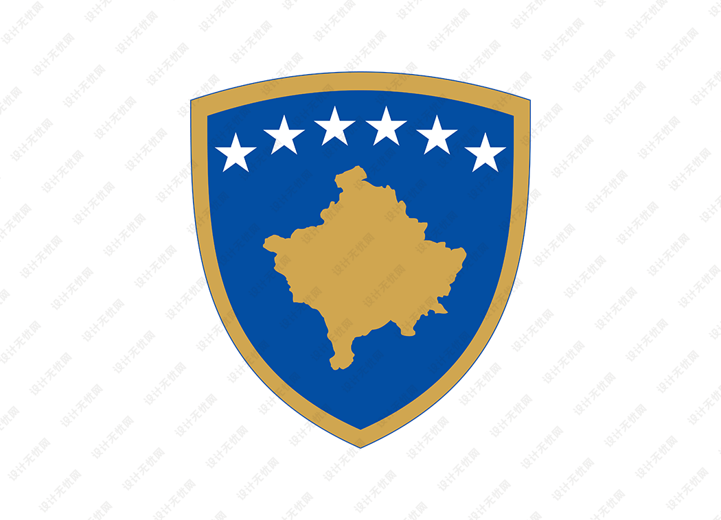 科索沃国徽矢量高清素材下载