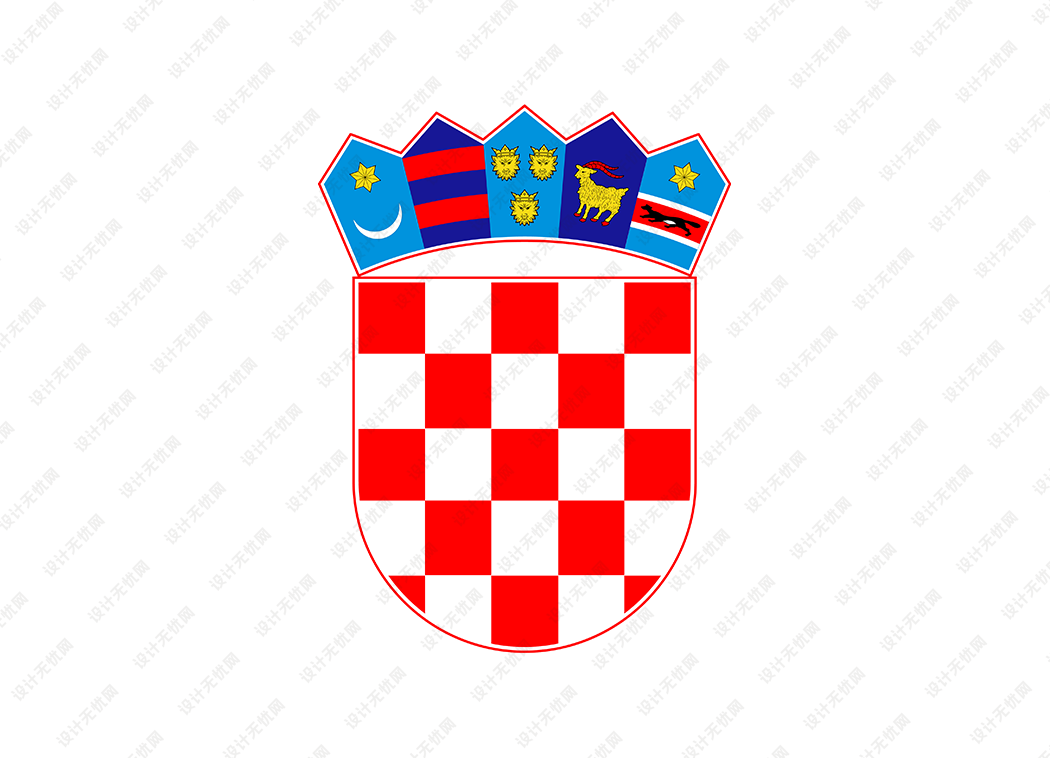 克罗地亚国徽矢量高清素材下载