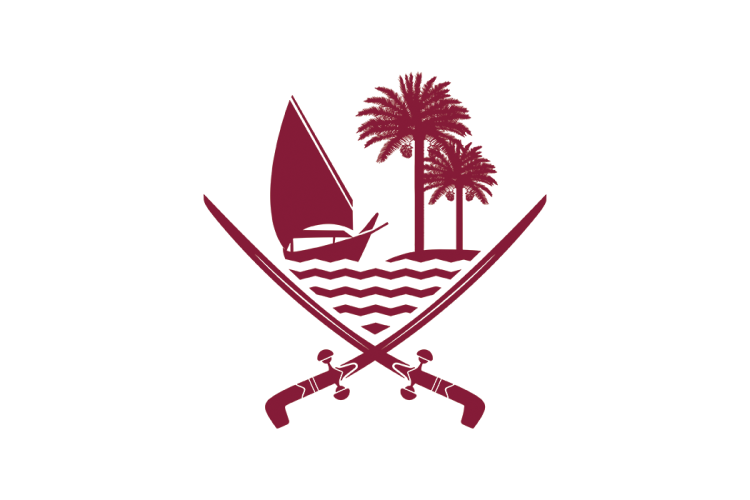 卡塔尔国徽矢量高清素材下载
