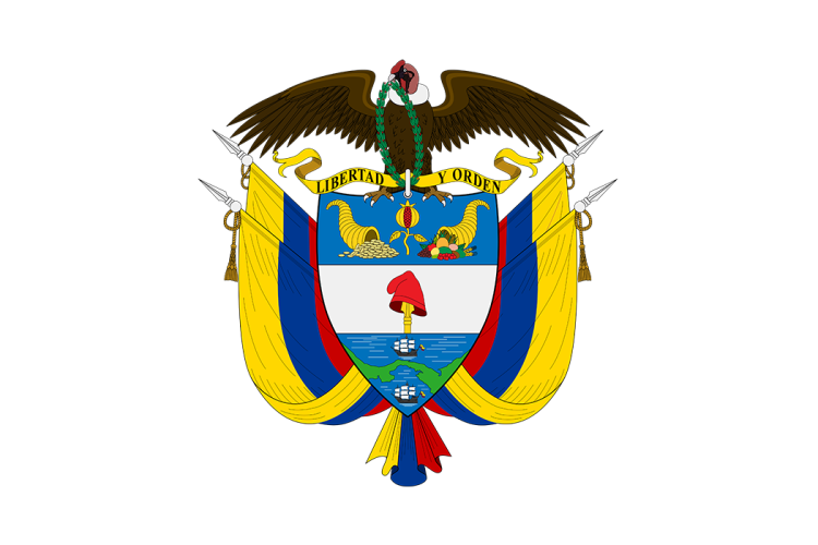 哥伦比亚国徽矢量高清素材下载