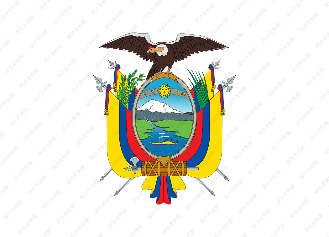 厄瓜多尔国徽矢量高清素材下载