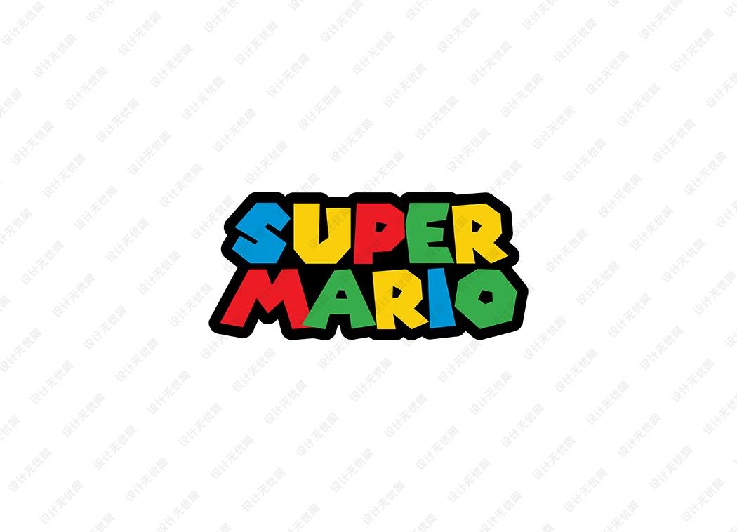 超级玛丽logo矢量标志素材