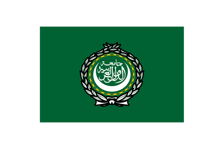 阿拉伯国家联盟旗帜矢量高清素材