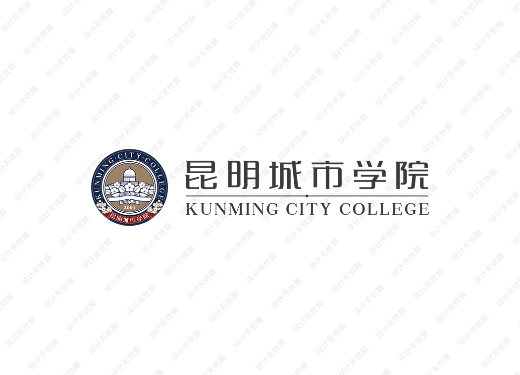 昆明城市学院校徽logo矢量标志素材