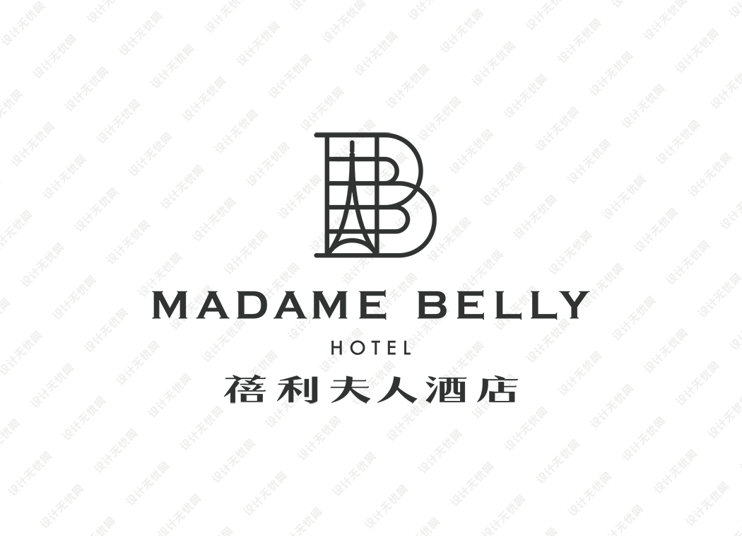 蓓利夫人酒店logo矢量标志素材