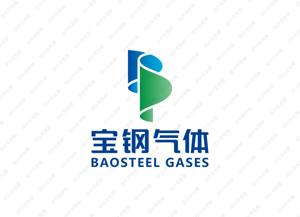 宝钢气体logo矢量标志素材