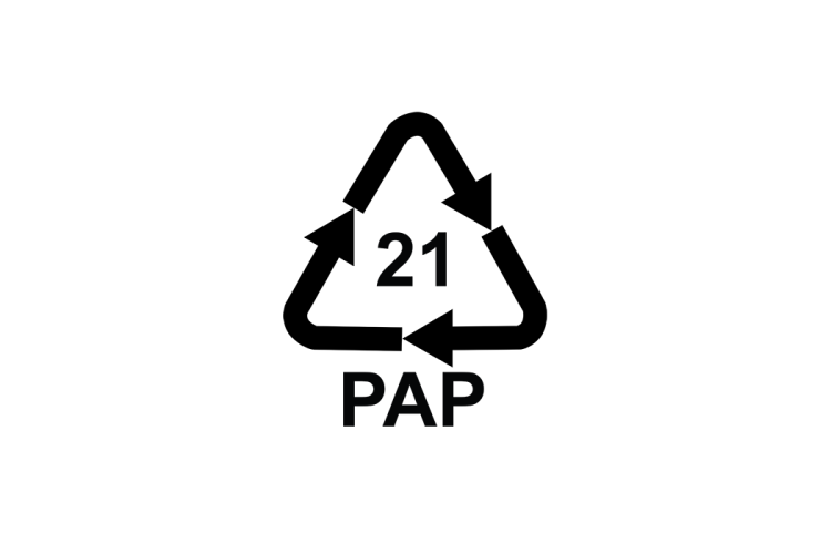 PAP21可回收标识logo矢量标志素材
