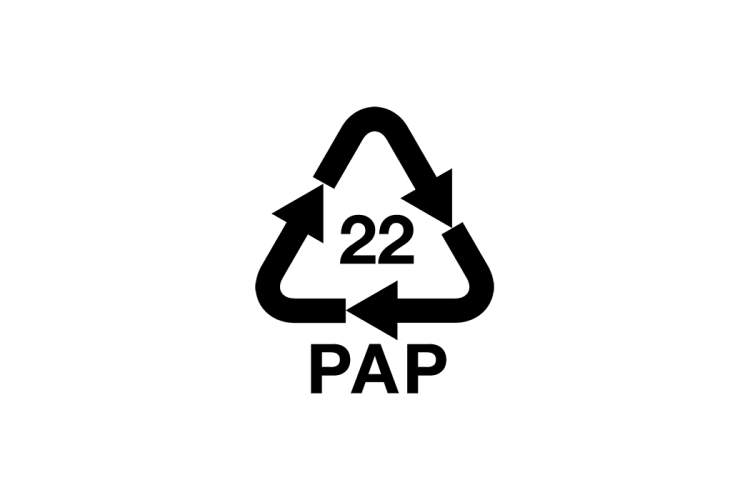 PAP22可回收标识logo矢量标志素材