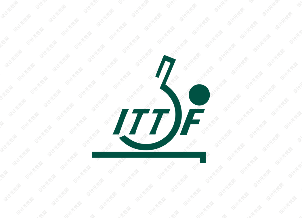 国际乒联logo矢量标志素材