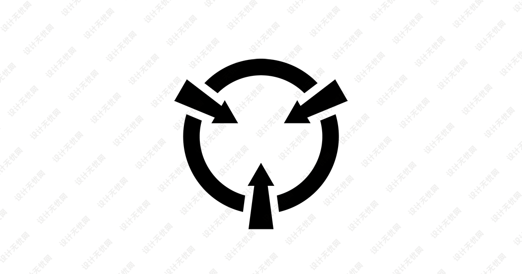 防静电标识（ESD）logo矢量标志素材