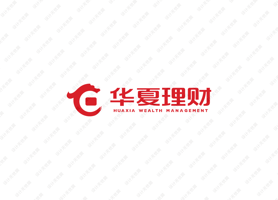 华夏理财logo矢量标志素材