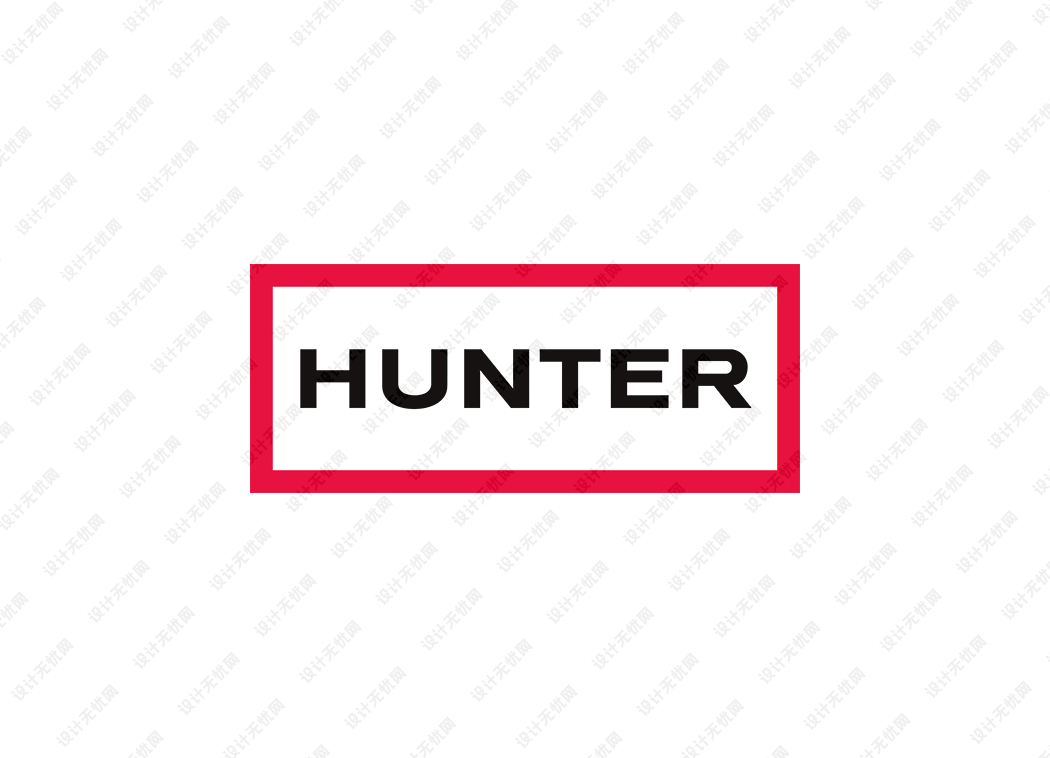 英国Hunter雨靴logo矢量标志素材