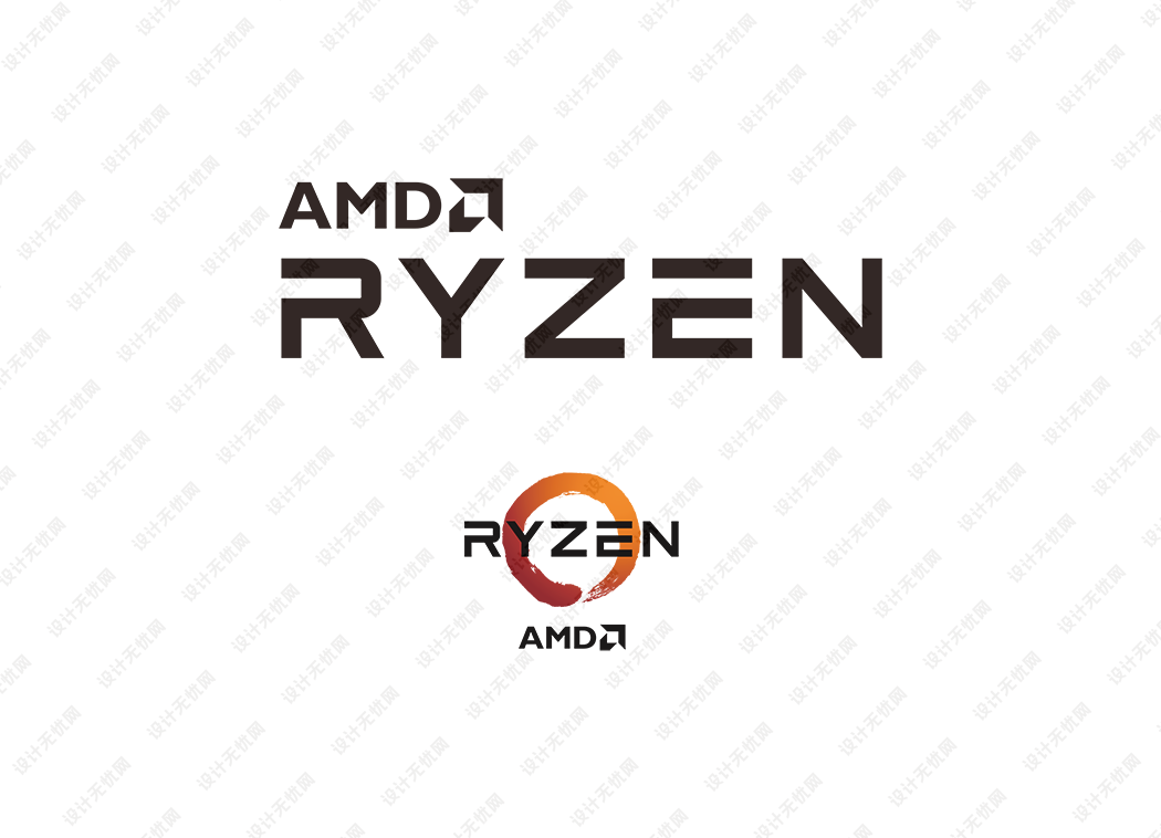 AMD锐龙处理器（RYZEN） logo矢量标志素材