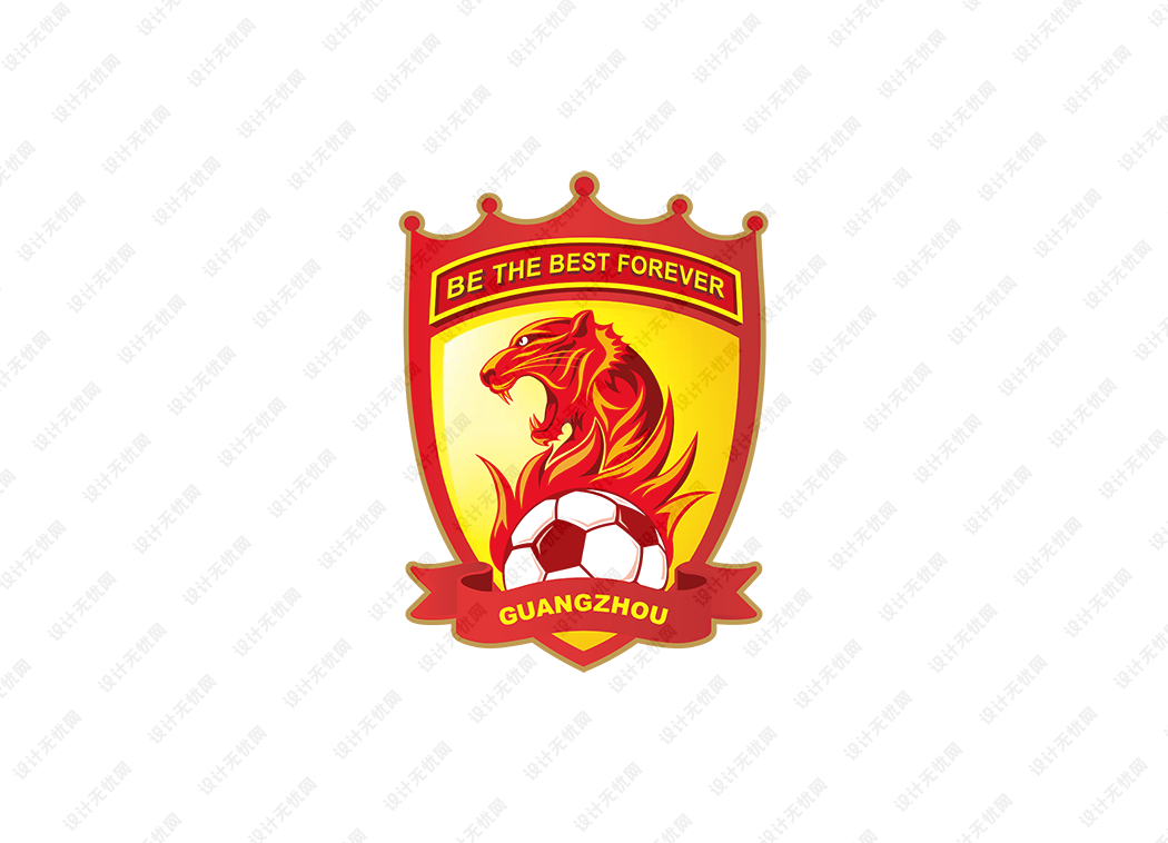 中甲：广州足球俱乐部队徽logo矢量素材