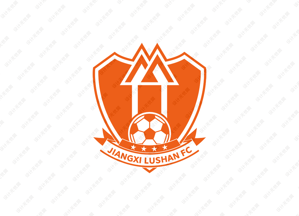 中甲：江西庐山足球俱乐部队徽logo矢量素材