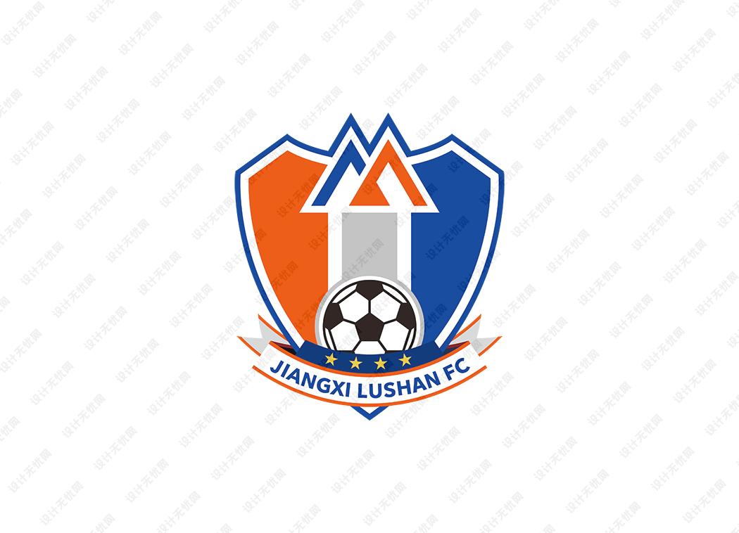 中甲：江西庐山足球俱乐部队徽logo矢量素材