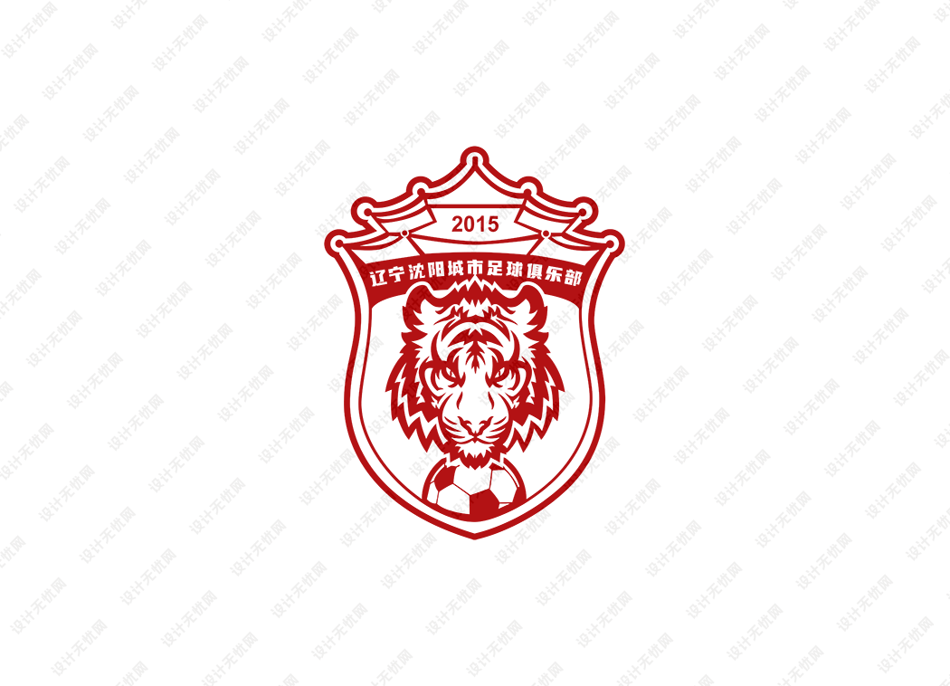 中甲：辽宁沈阳城市足球俱乐部队徽logo矢量素材