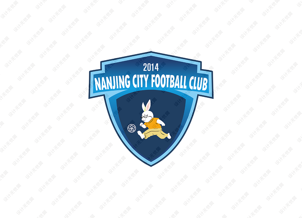 中甲：南京城市足球俱乐部队徽logo矢量素材
