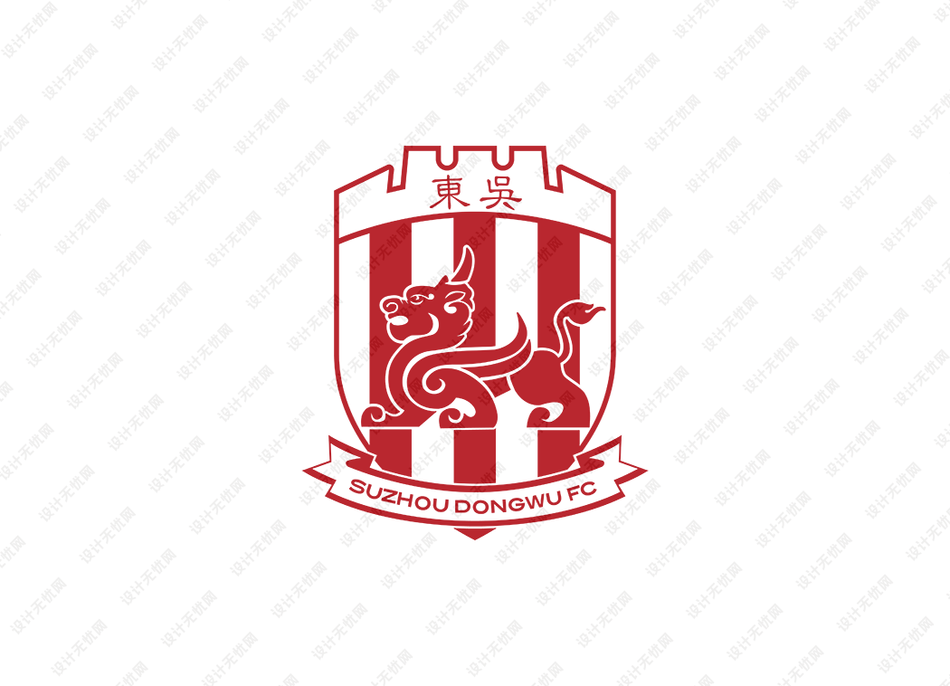 中甲：苏州东吴足球俱乐部队徽logo矢量素材