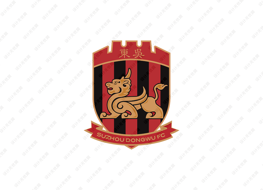中甲：苏州东吴足球俱乐部队徽logo矢量素材