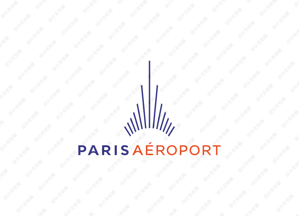 巴黎戴高乐机场logo矢量标志素材