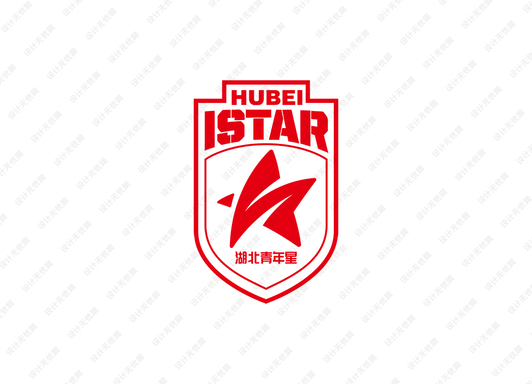 中乙：湖北青年星足球俱乐部队徽logo矢量素材