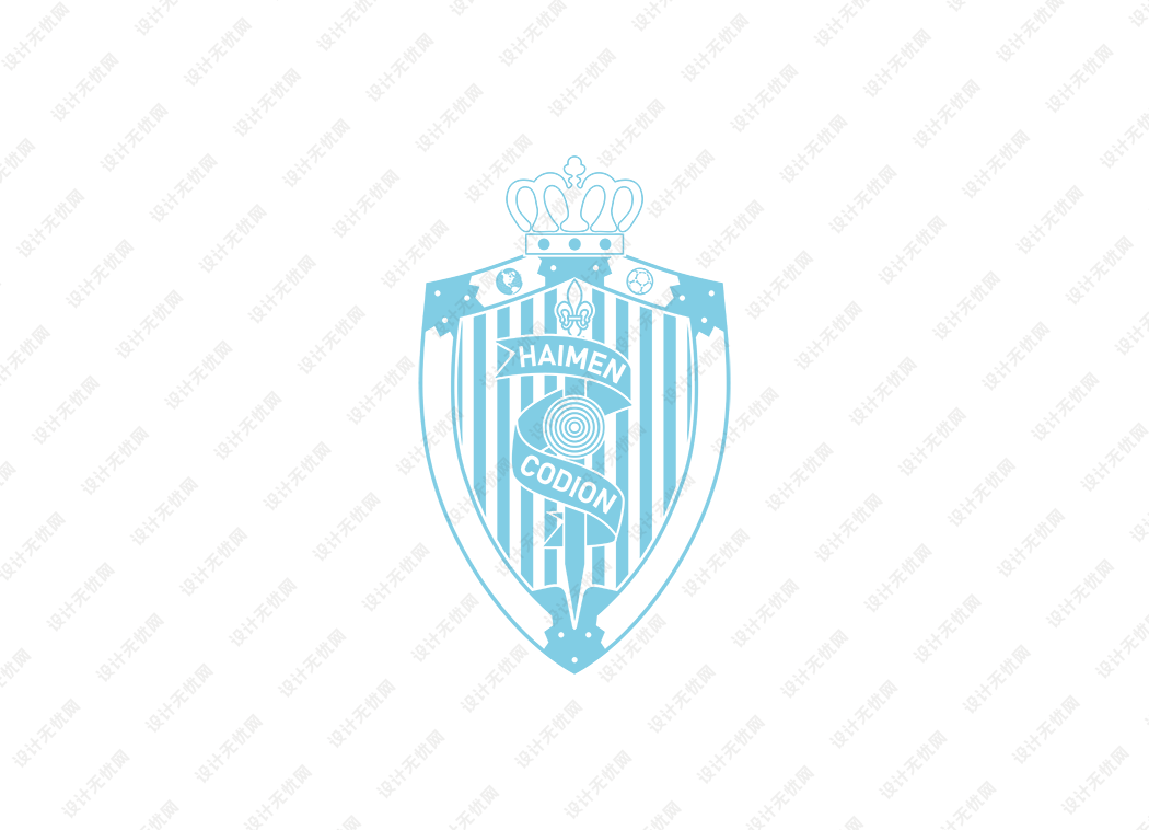 中乙：南通海门珂缔缘足球俱乐部队徽logo矢量素材