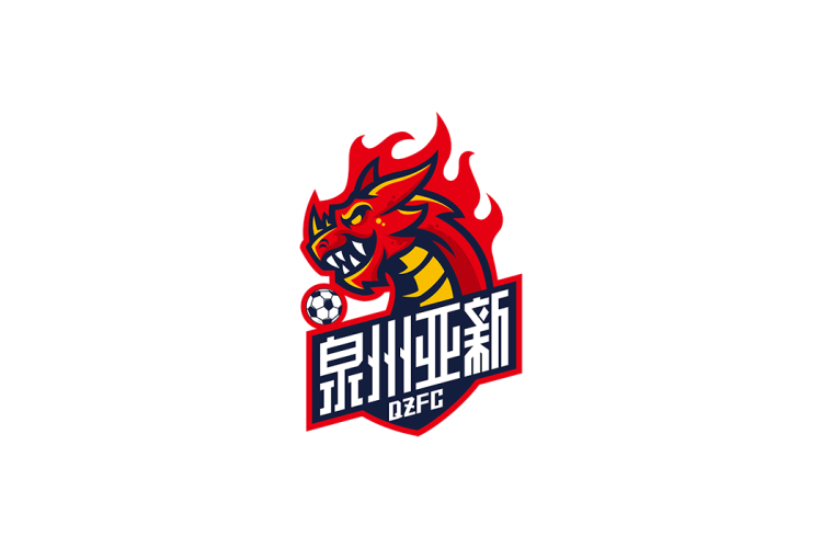 中乙：泉州亚新足球俱乐部徽logo矢量素材