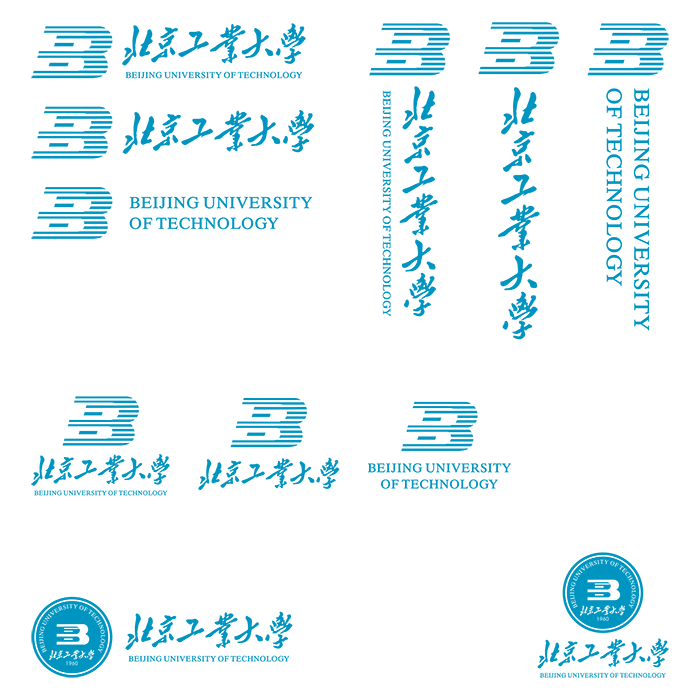 北京工业大学校徽logo矢量标志素材