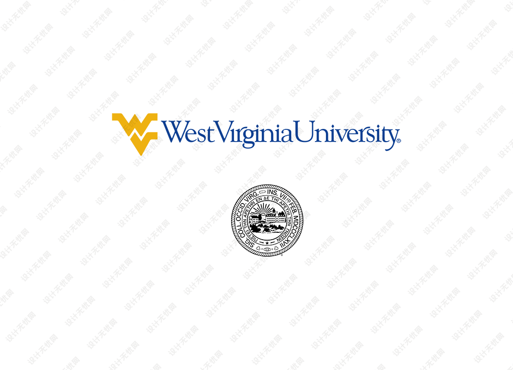 美国西弗吉尼亚大学校徽logo矢量标志素材