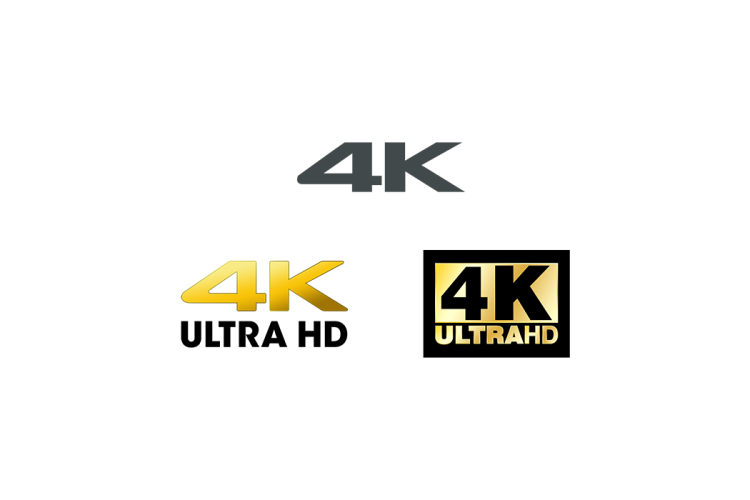 4K ULTRA HD logo矢量标志素材