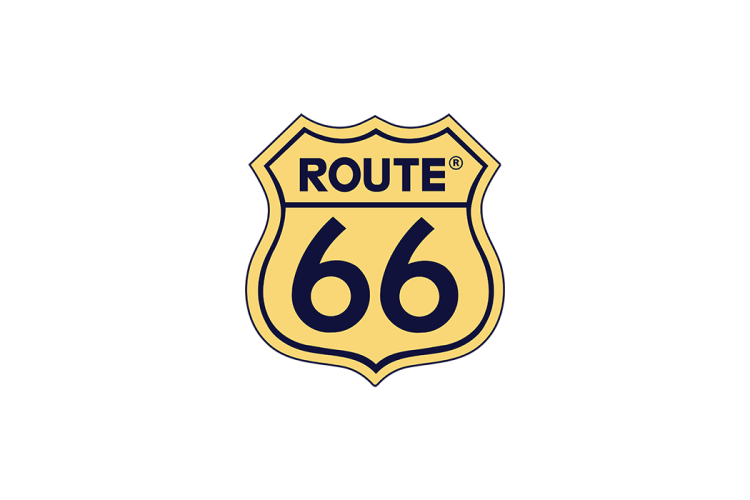 ROUTE 66号公路logo矢量标志素材
