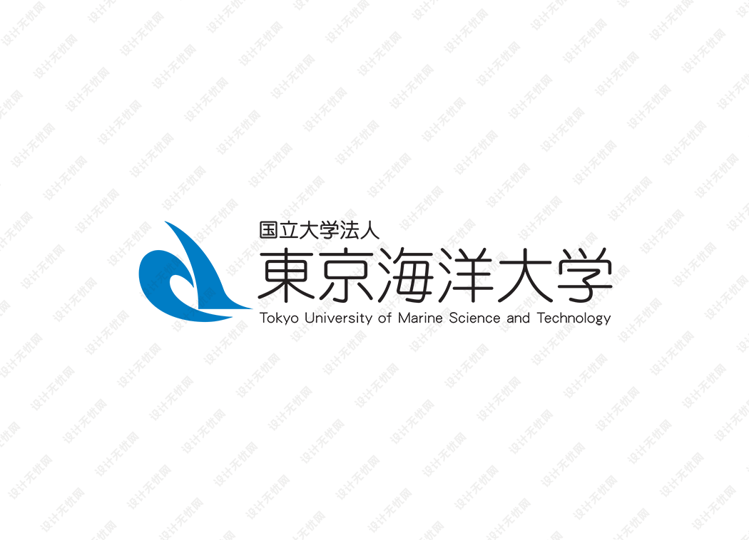 东京海洋大学校徽logo矢量标志素材