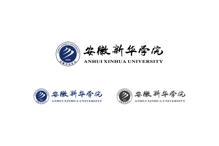 安徽新华学院校徽logo矢量标志素材