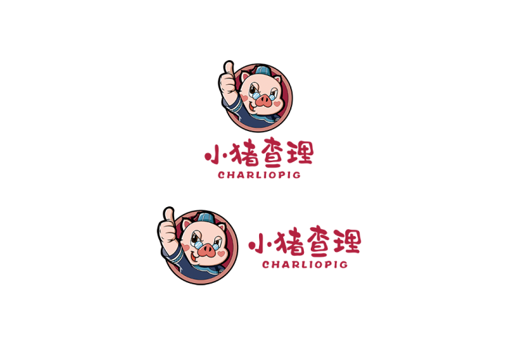 小猪查理logo矢量标志素材
