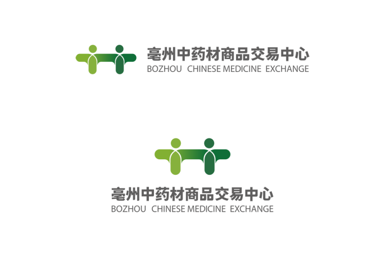 亳州中药材商品交易中心logo矢量标志素材