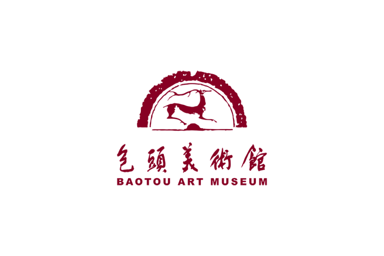 包头美术馆logo矢量标志素材