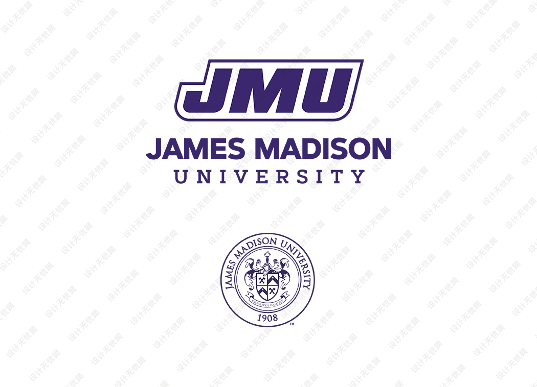 美国詹姆斯·麦迪逊大学校徽logo矢量标志素材