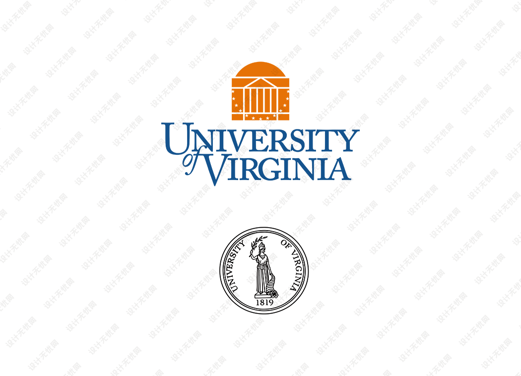 美国弗吉尼亚大学校徽logo矢量标志素材