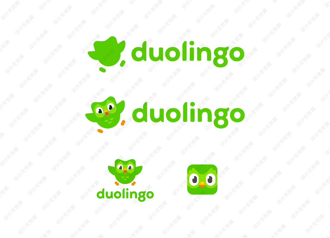 多邻国(Duolingo)logo矢量标志素材