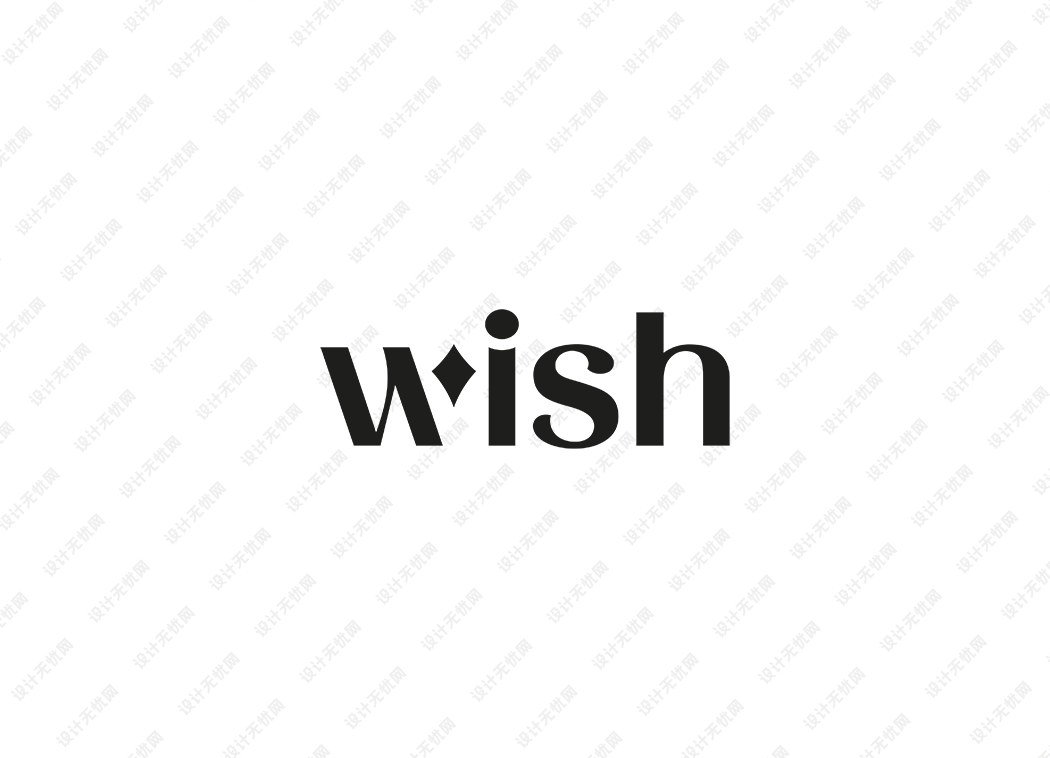 wish电商平台logo矢量标志素材