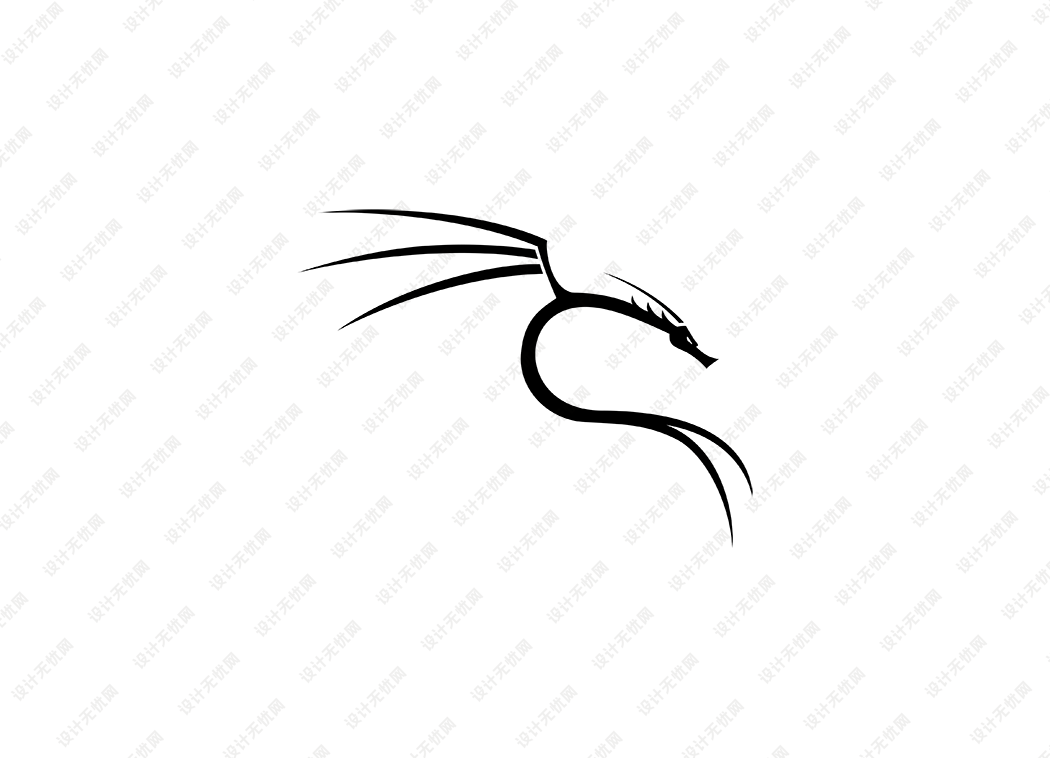 Kali linux logo矢量标志素材