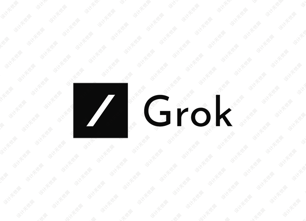 Grok AI大模型logo矢量标志素材