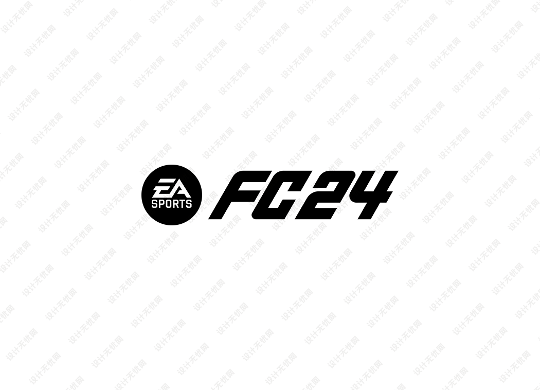 EA FC 24足球游戏logo矢量标志素材