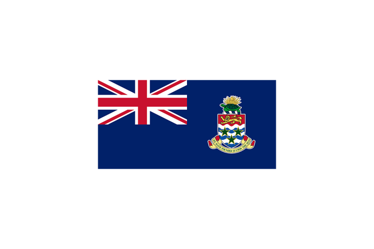 开曼群岛国旗旗帜矢量高清素材