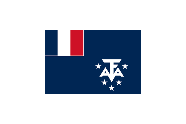 法属南部和南极领地旗帜矢量高清素材